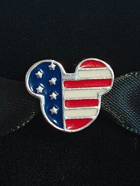 Authentic Pandora Disney Mickey Americana Charm 791585ENMX Retired USA